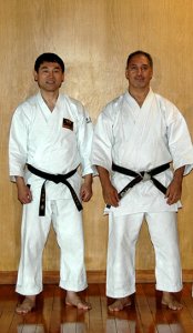 2008. Sensei Spinato con el Presidente de Shito Ryu Kofukan International Organization, Shihan Keiji Tomiyama.