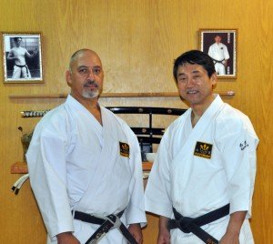 Abril de 2011. Junto a Tashi Tomiyama durante un alto en el curso de capacitación que dictó en Ushuaia.